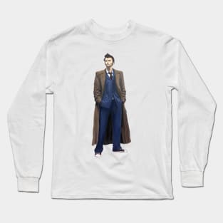 The 10th Dr Who: David Tennant Long Sleeve T-Shirt